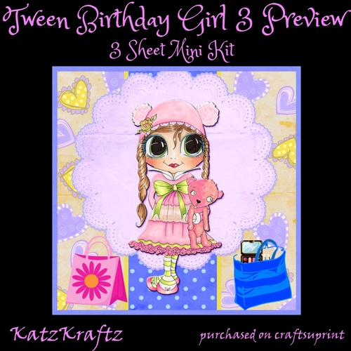 Tween Birthday Girl 3 Mini Kit