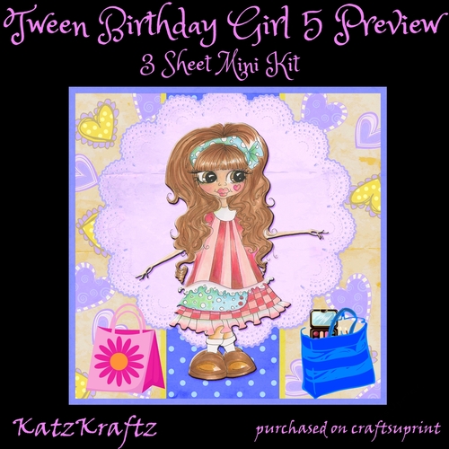 Tween Birthday Girl 5 Mini Kit