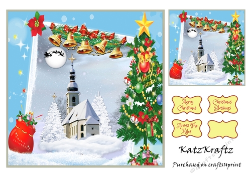 Christmas Scene Church 1