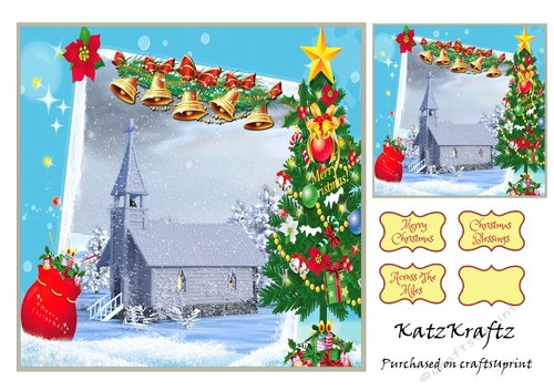 Christmas Scene Church 3