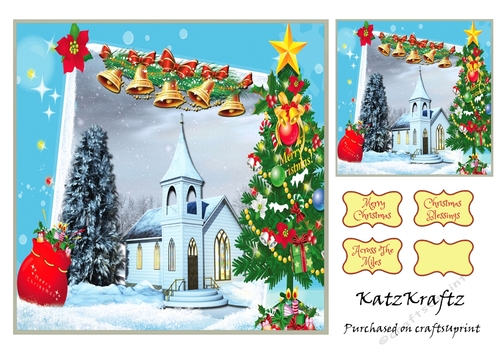Christmas Scene Church 4