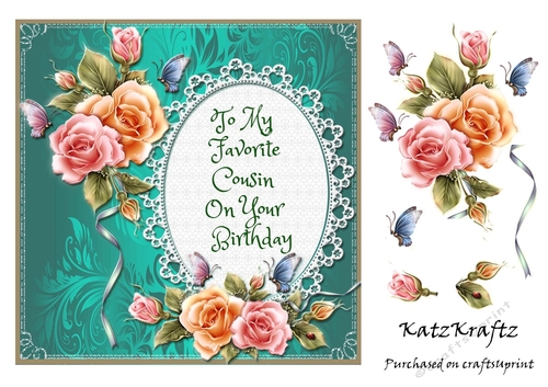 To My Favorite Cousin On Your Birthday