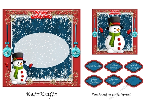 Fun With Snowmen Insert & Gift tag 6