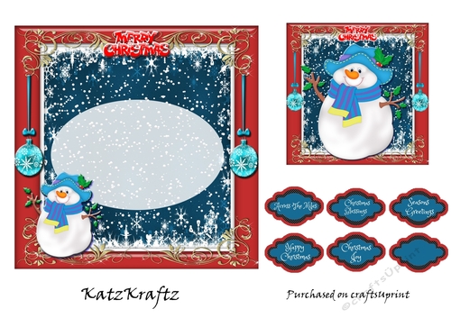 Fun With Snowmen Insert & Gift tag 3