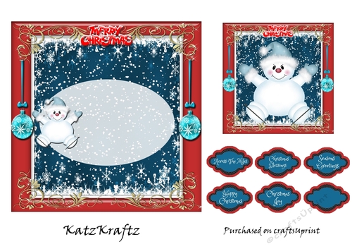 Fun With Snowmen Insert & Gift tag 1