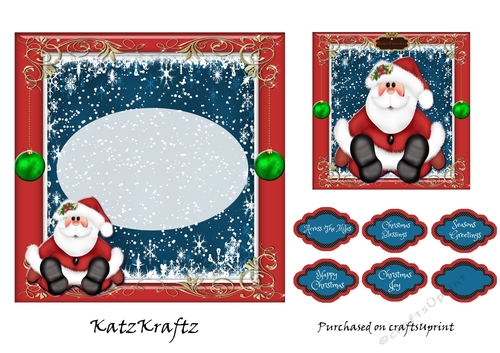 Fun With Santa insert & gift tag 2