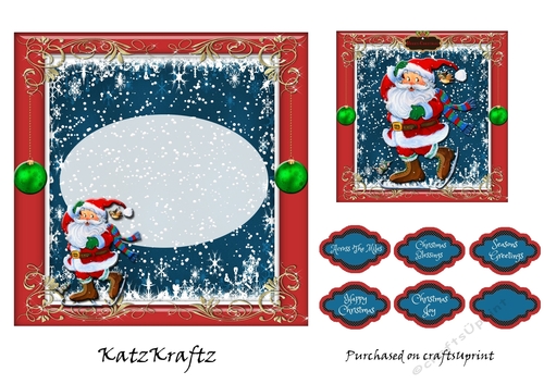 Fun With Santa insert & gift tag 3