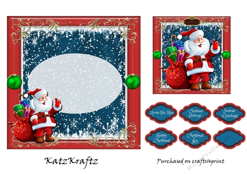 Fun With Santa insert & gift tag 4
