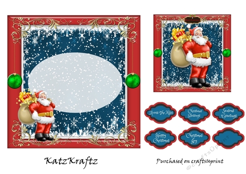 Fun With Santa insert & gift tag 5