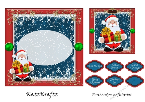 Fun With Santa insert & gift tag 6