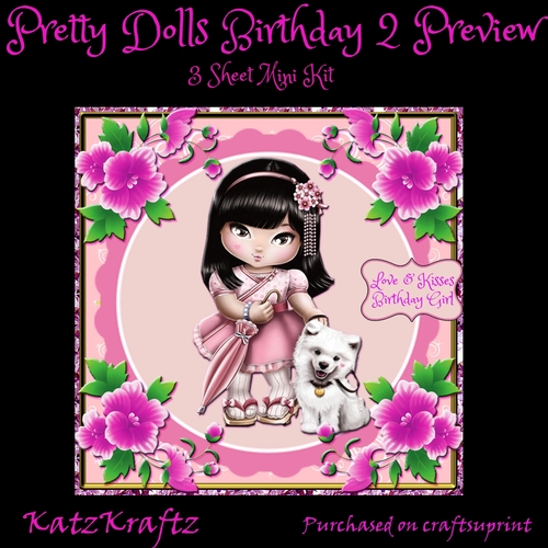 Pretty Doll Birthday 2 mini kit
