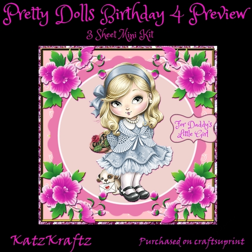Pretty Doll Birthday 4 mini kit