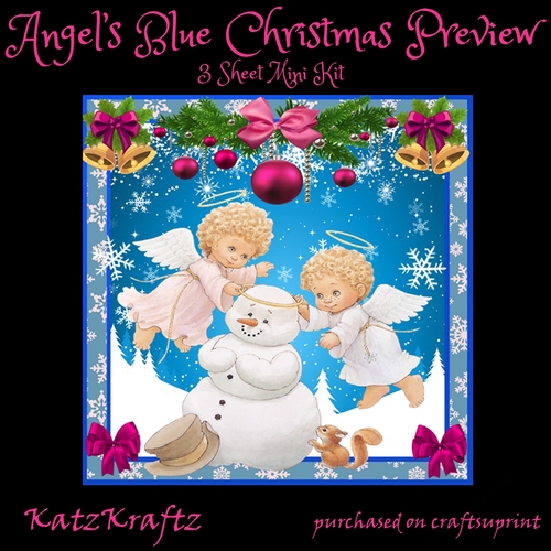 Angels Blue Christmas 1