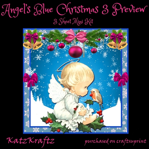 Angels Blue Christmas 3