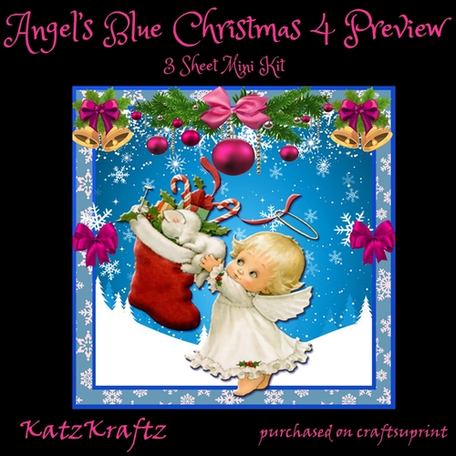 Angels Blue Christmas 4