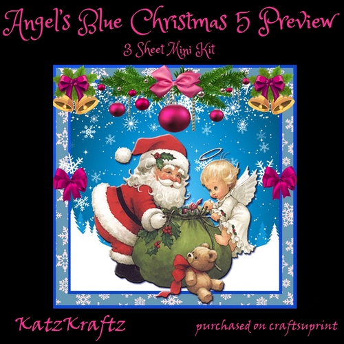 Angels Blue Christmas 5