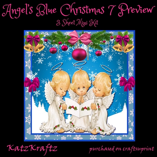 Angels Blue Christmas 7