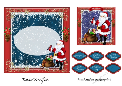 Fun With Santa Insert & gift tag 2-1