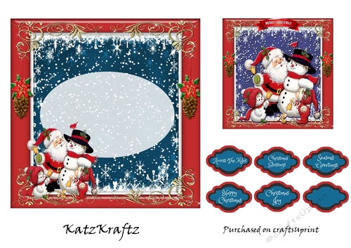 Fun With Santa Insert & gift tag 2-2