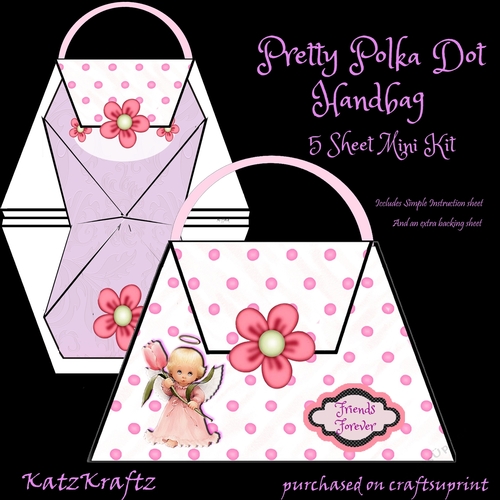 Pretty Polka Dot Handbag Mini Kit