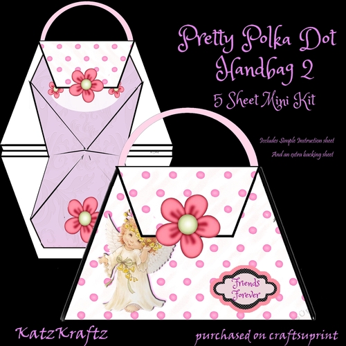 Pretty Polka Dot Handbag 2 Mini Kit