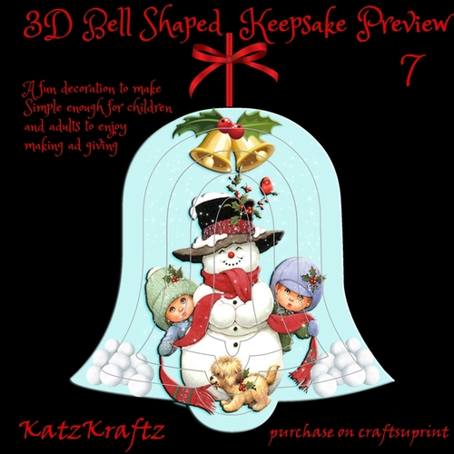 3D Bell Shaped Keepsake Kit 7