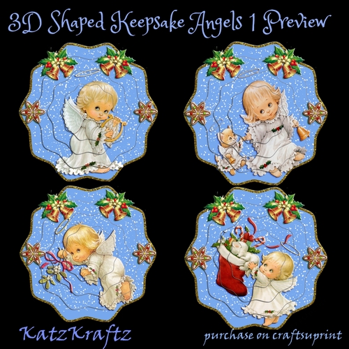3D Shaped Keepsake Christmas Angel Decoration 1 Bumper Kit