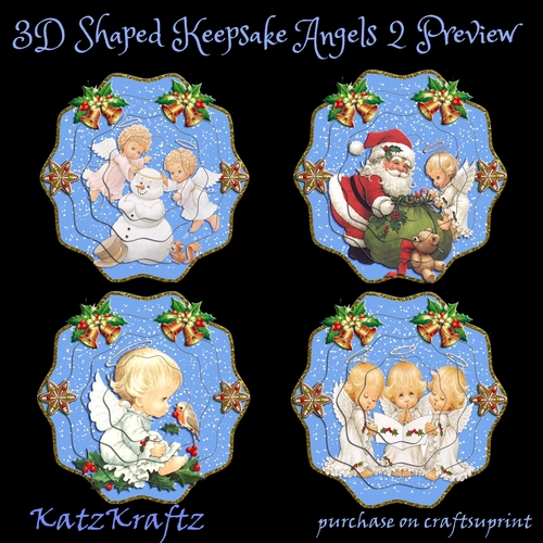 3D Shaped Keepsake Christmas Angel Decoration 2 Bumper Kit
