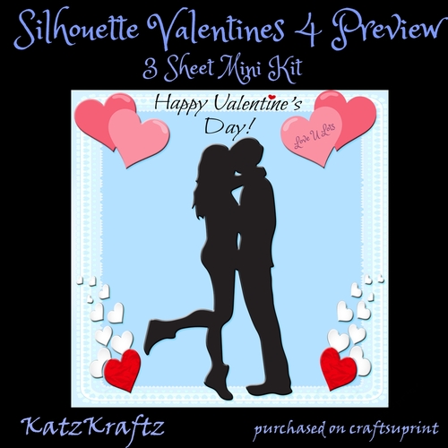 Silhouette Valentine 4