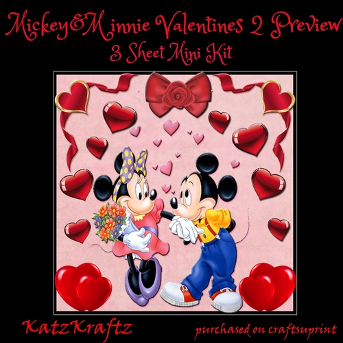 Mickey & Minnie Valentines 2 Mini Kit