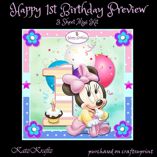 Happy 1st Birthday Mini Kit