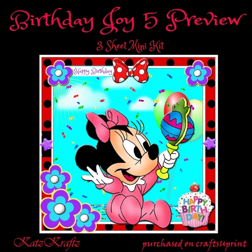 Birthday Joy 5 Mini Kit