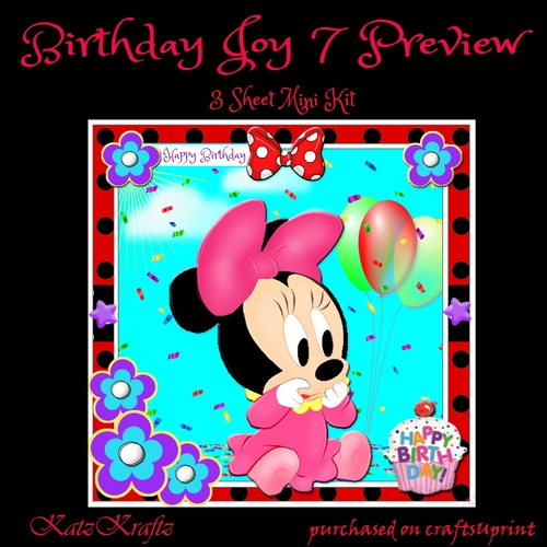 Birthday Joy 7 Mini Kit