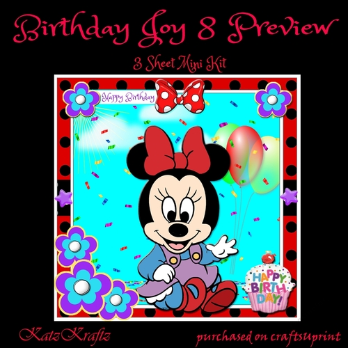 Birthday Joy 8 Mini Kit
