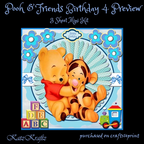 Pooh & Friends Birthday 4 mini kit