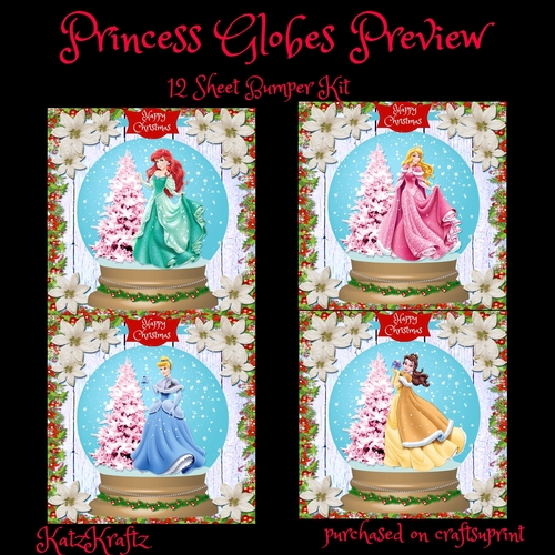 Princess Snow Globe Bumper Kit