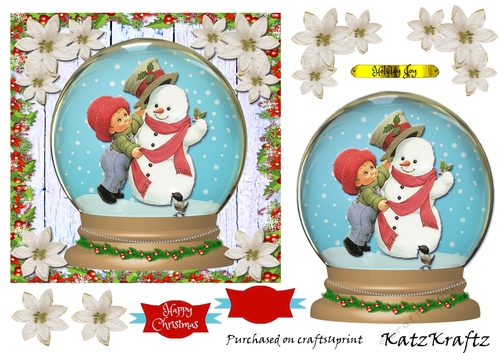 Snowman globes 3