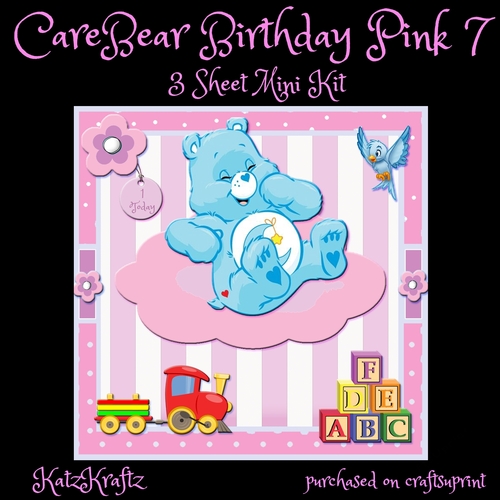 CareBears Birthday Pink 7