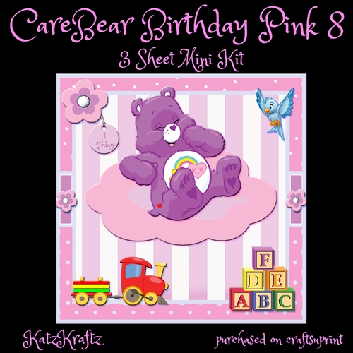 CareBears Birthday Pink 8