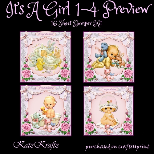 Its A Girl Bumper Kit