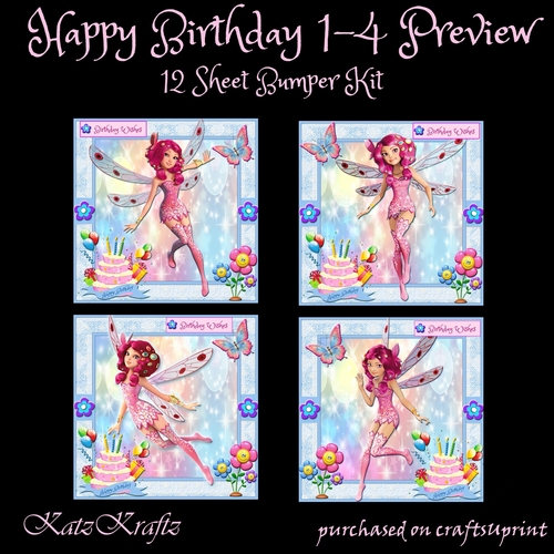 Happy Birthday 1 Bumper Kit