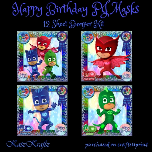 Happy Birthday PJ Masks Bumper Kit