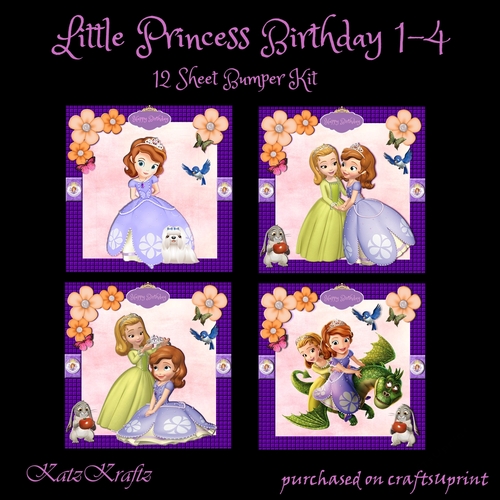 Little Princess Birthday 1-4 Bumper Kit