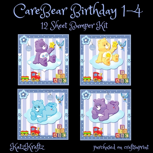 Care Bear Birthday 1-4 Bumper Kit