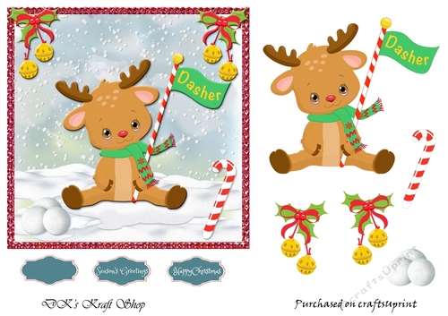 Santa`s reindeer Sheet