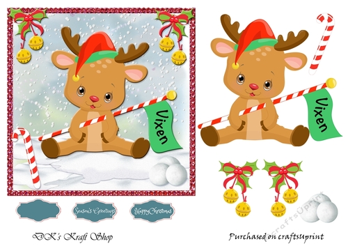 Santa`s reindeer Sheet 9