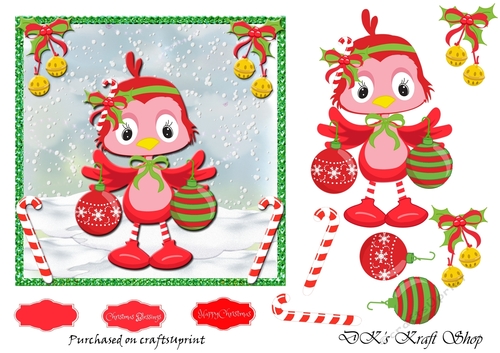 Little Red Bird Sheet 3