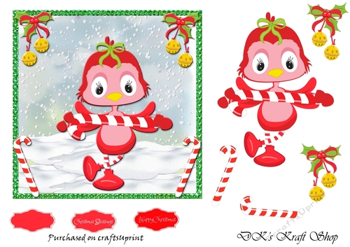 Little Red Bird Sheet 4