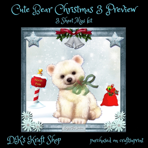 Cute Bear Christmas 4