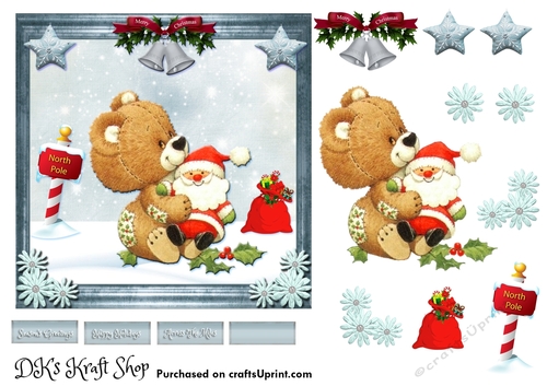 Cute Bear Christmas Sheet 6